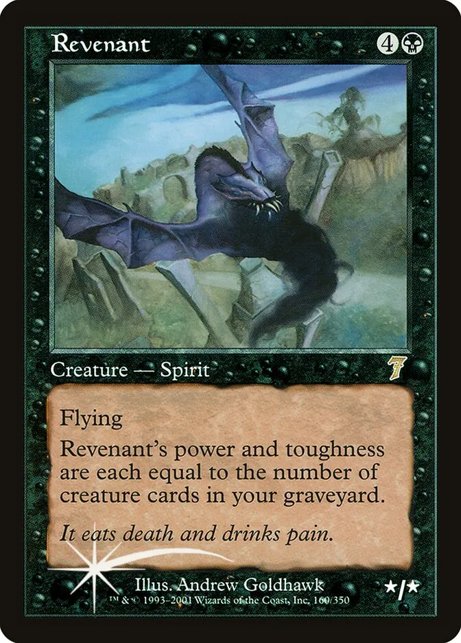 2001 Seventh Edition Revenant #160★ rare card image