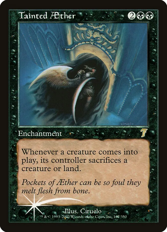 2001 Seventh Edition Tainted Aether #167★ rare card image