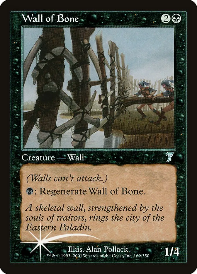 2001 Seventh Edition Wall of Bone #169★ uncommon card image