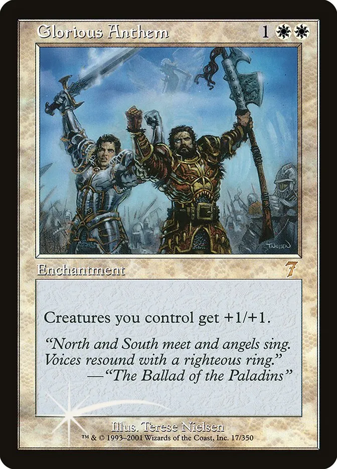 2001 Seventh Edition Glorious Anthem #17★ rare card image
