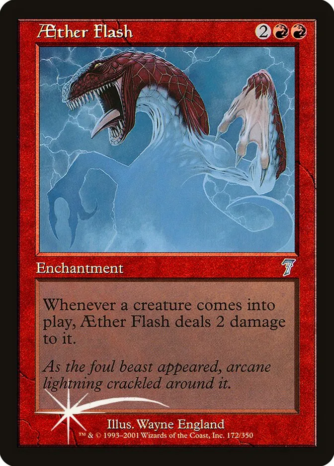 2001 Seventh Edition Aether Flash #172★ uncommon card image