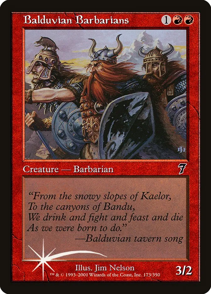 2001 Seventh Edition Balduvian Barbarians #173★ common card image