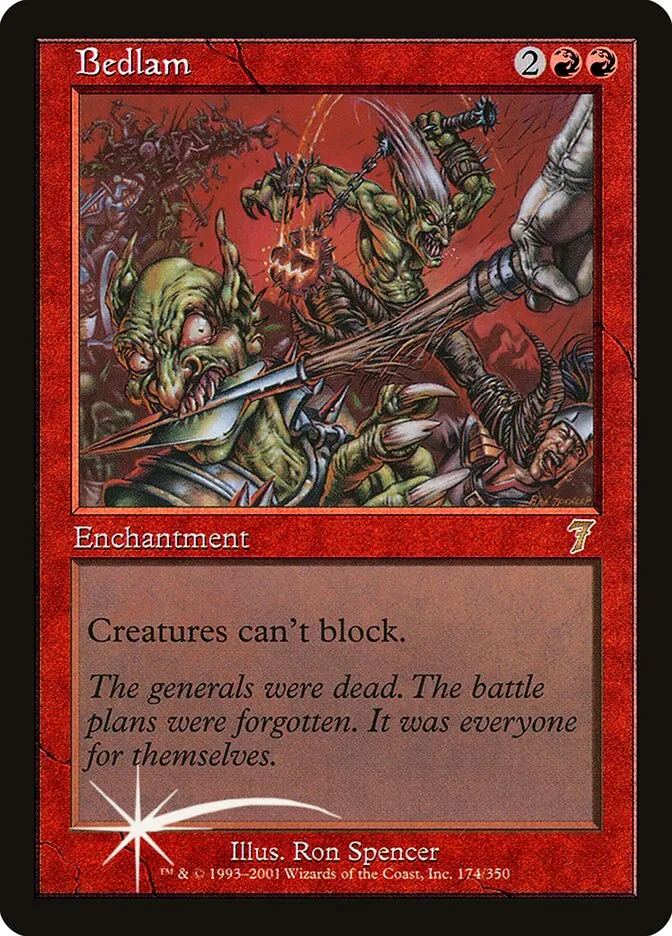 2001 Seventh Edition Bedlam #174★ rare card image