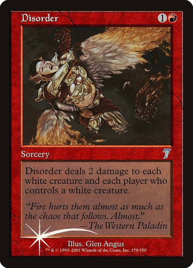 2001 Seventh Edition Disorder #179★ uncommon card image