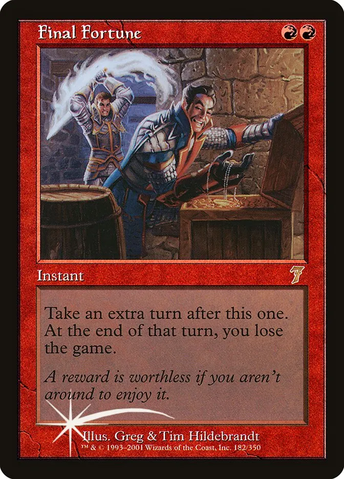 2001 Seventh Edition Final Fortune #182★ rare card image