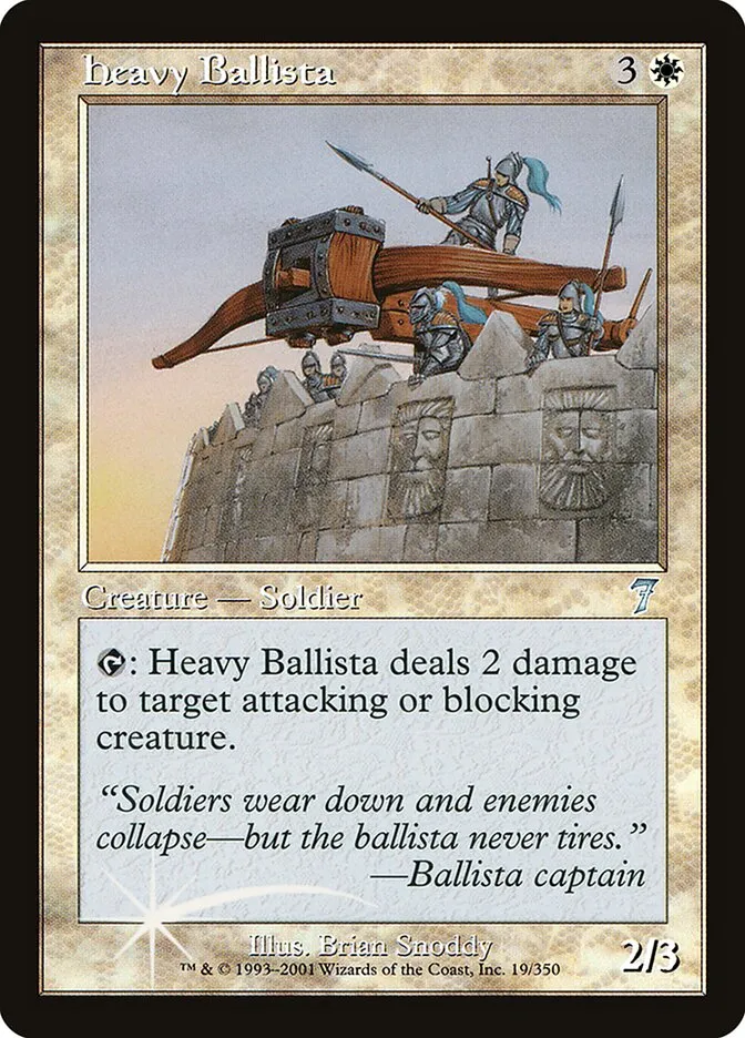 2001 Seventh Edition Heavy Ballista #19★ uncommon card image