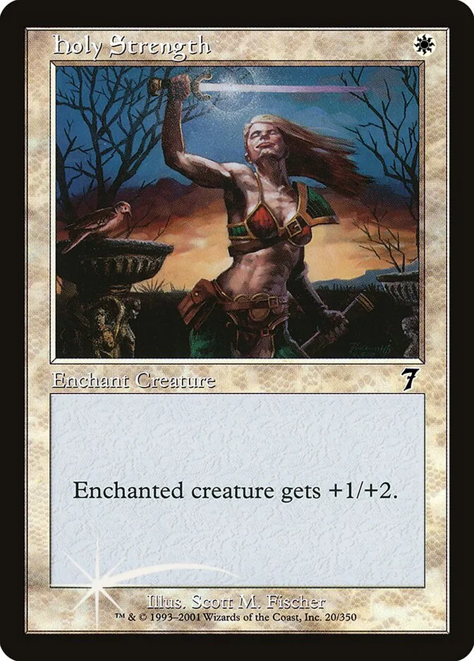 2001 Seventh Edition Holy Strength #20★ common card image