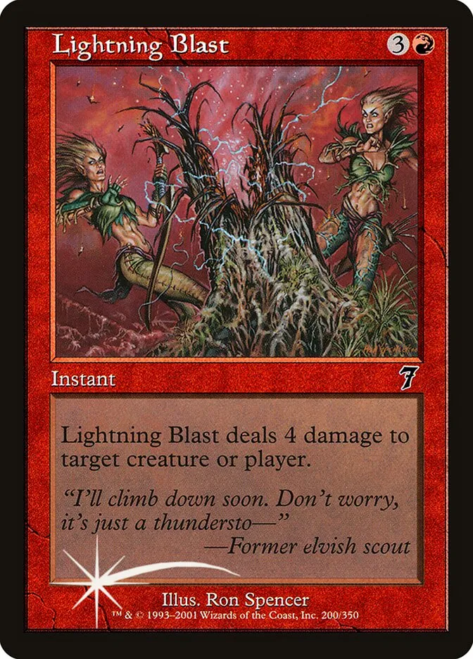 2001 Seventh Edition Lightning Blast #200★ common card image