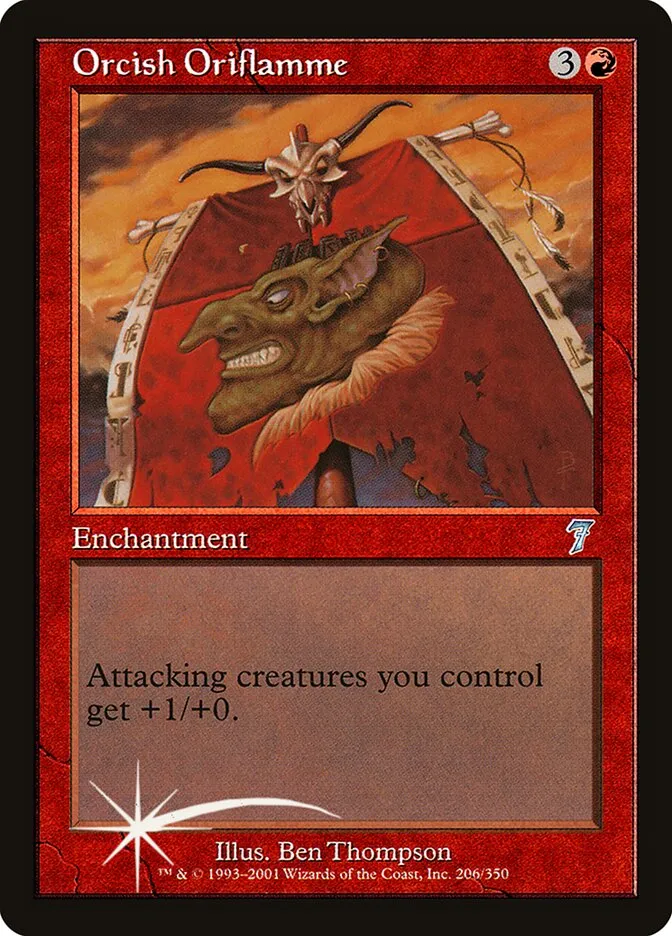 2001 Seventh Edition Orcish Oriflamme #206★ uncommon card image