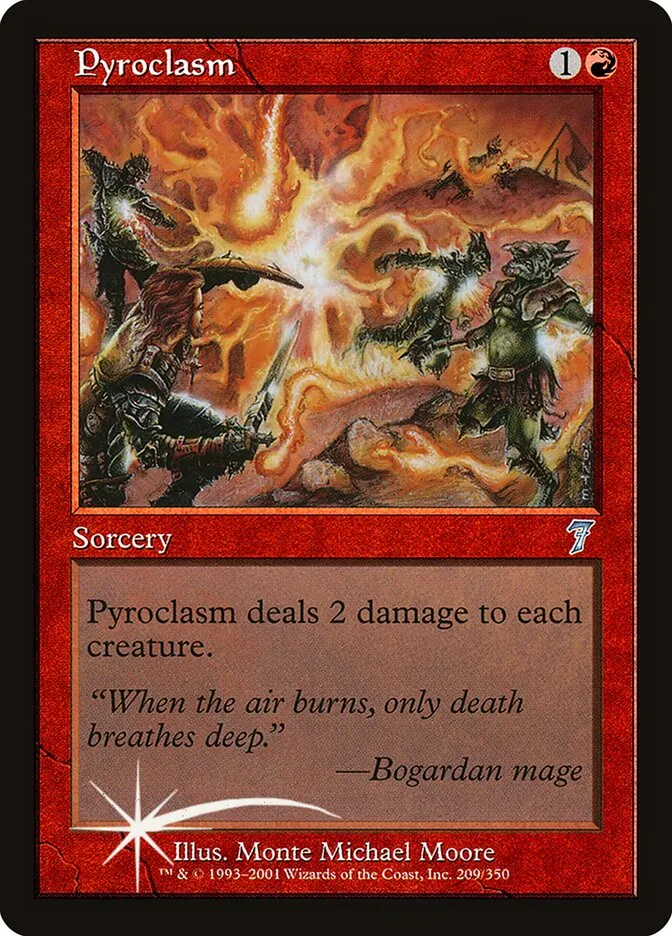 2001 Seventh Edition Pyroclasm #209★ uncommon card image