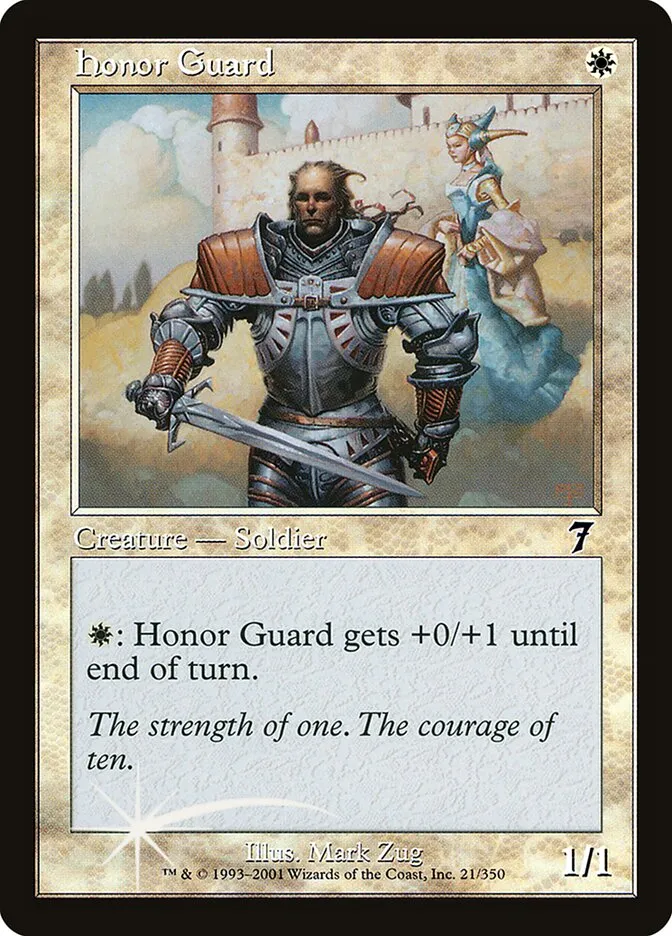 2001 Seventh Edition Honor Guard #21★ common card image