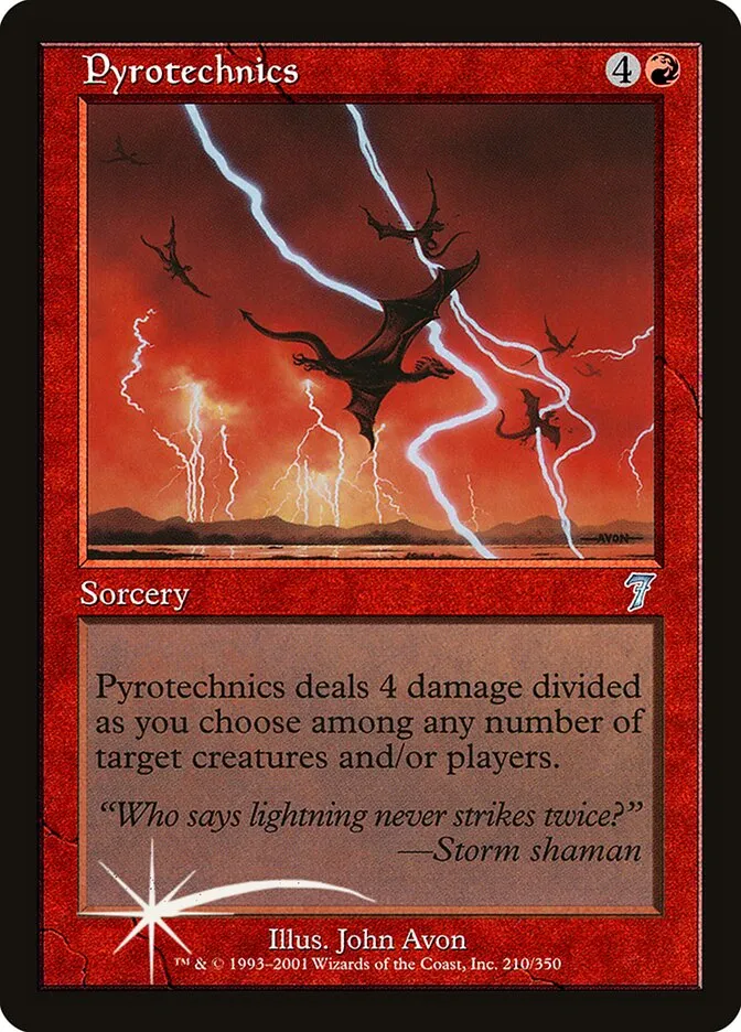 2001 Seventh Edition Pyrotechnics #210★ uncommon card image