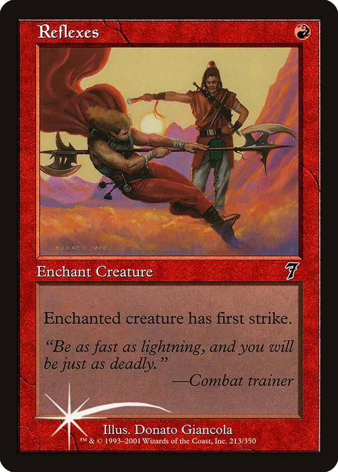2001 Seventh Edition Reflexes #213★ common card image