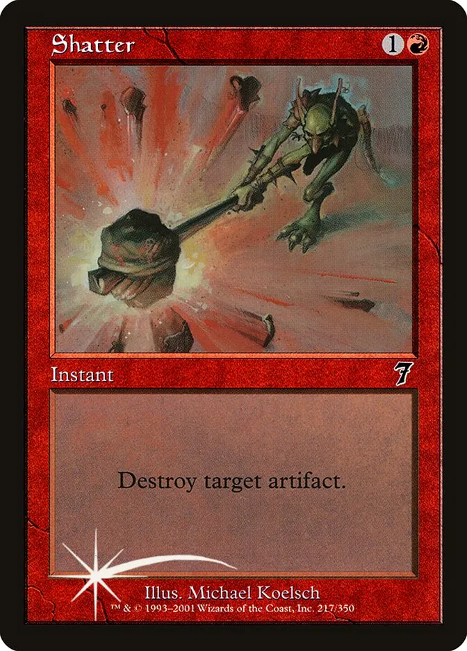 2001 Seventh Edition Shatter #217★ common card image