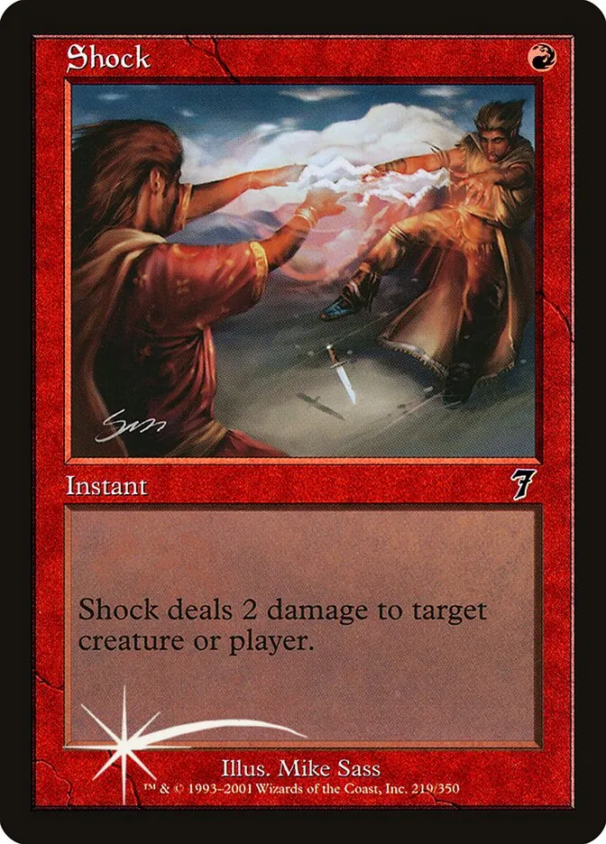 2001 Seventh Edition Shock #219★ common card image