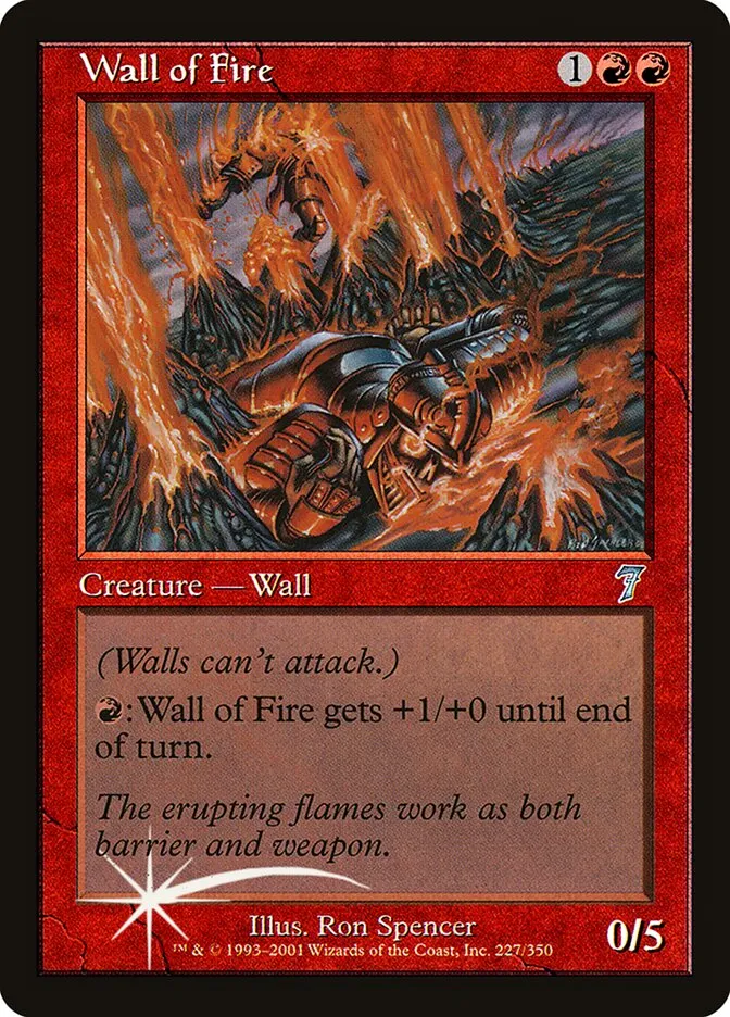 2001 Seventh Edition Wall of Fire #227★ uncommon card image