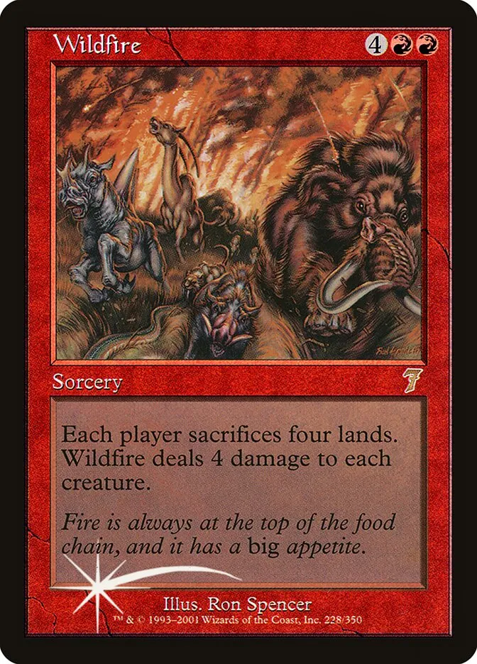 2001 Seventh Edition Wildfire #228★ rare card image