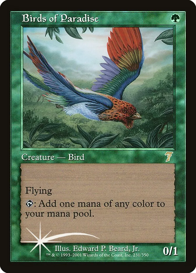 2001 Seventh Edition Birds of Paradise #231★ rare card image