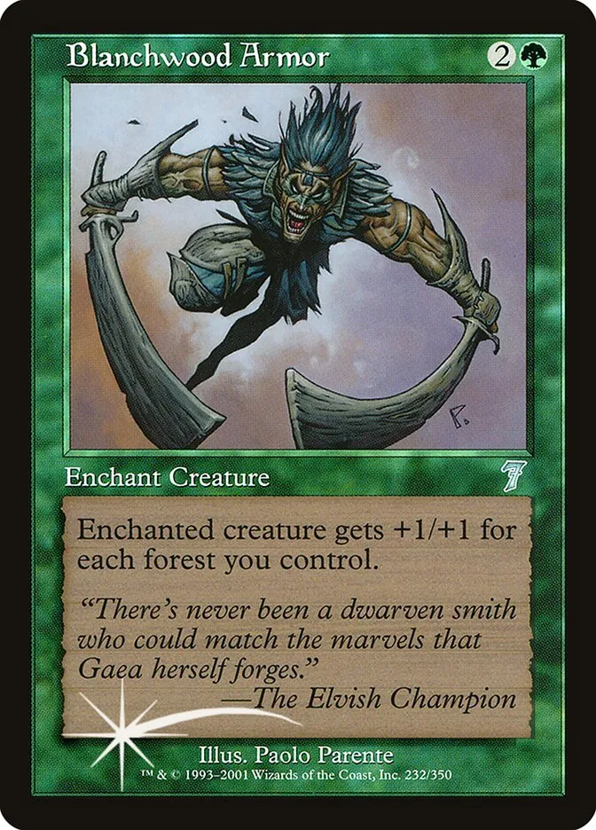 2001 Seventh Edition Blanchwood Armor #232★ uncommon card image