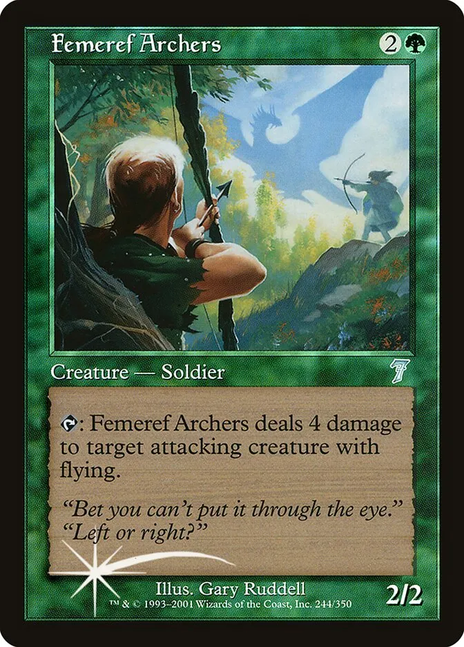 2001 Seventh Edition Femeref Archers #244★ uncommon card image