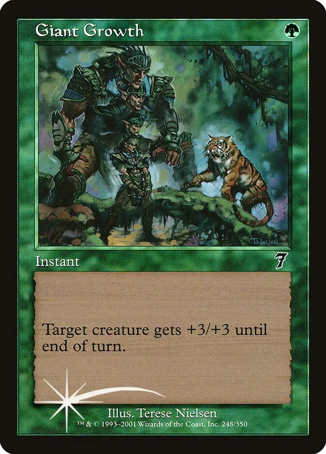 2001 Seventh Edition Giant Growth #248★ common card image