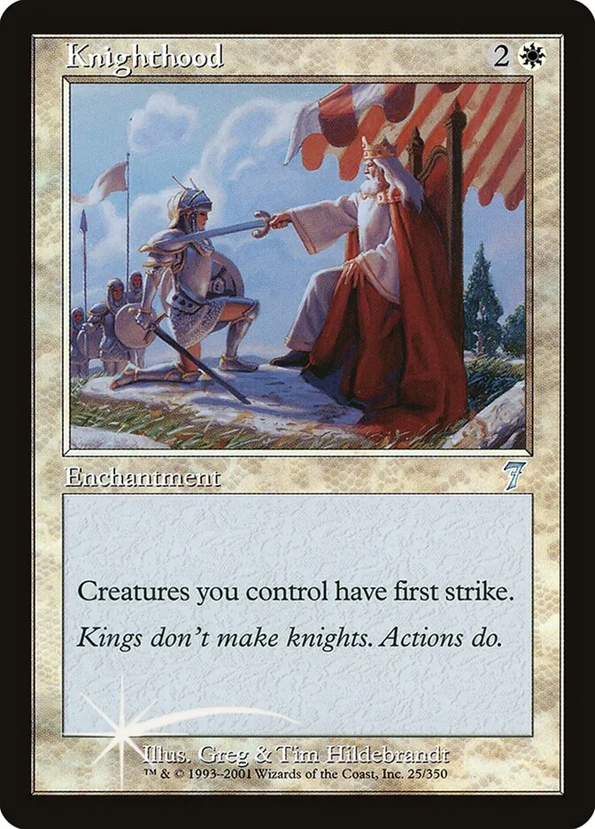 2001 Seventh Edition Knighthood #25★ uncommon card image