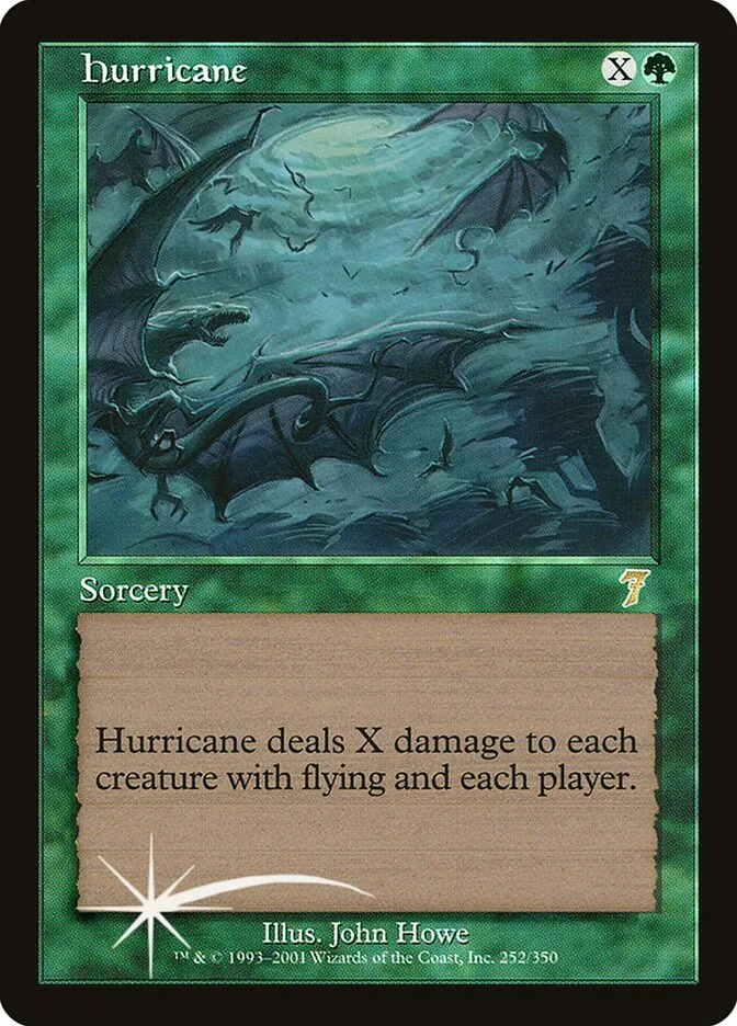 2001 Seventh Edition Hurricane #252★ rare card image