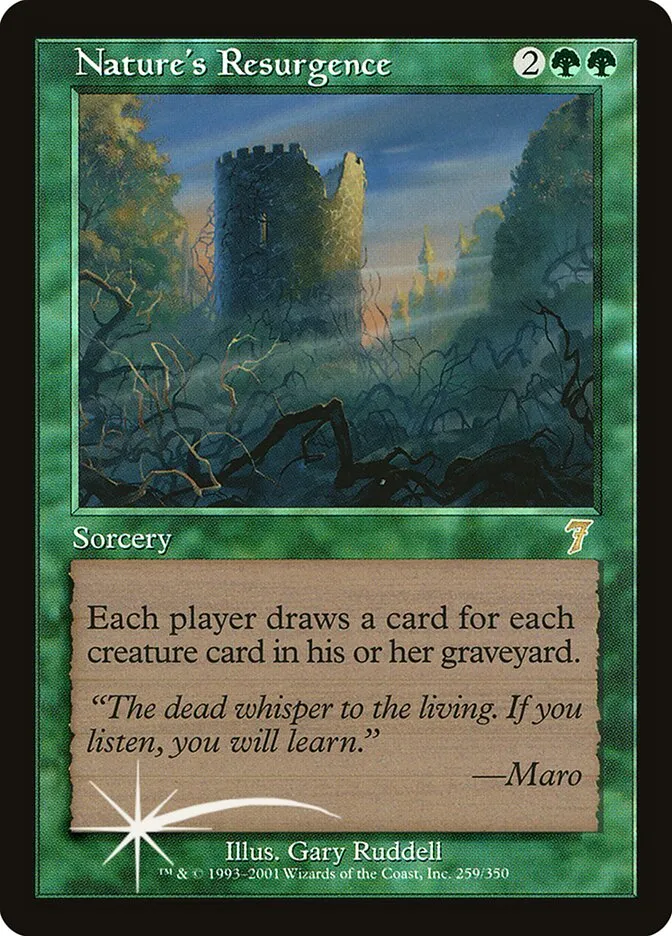 2001 Seventh Edition Nature's Resurgence #259★ rare card image