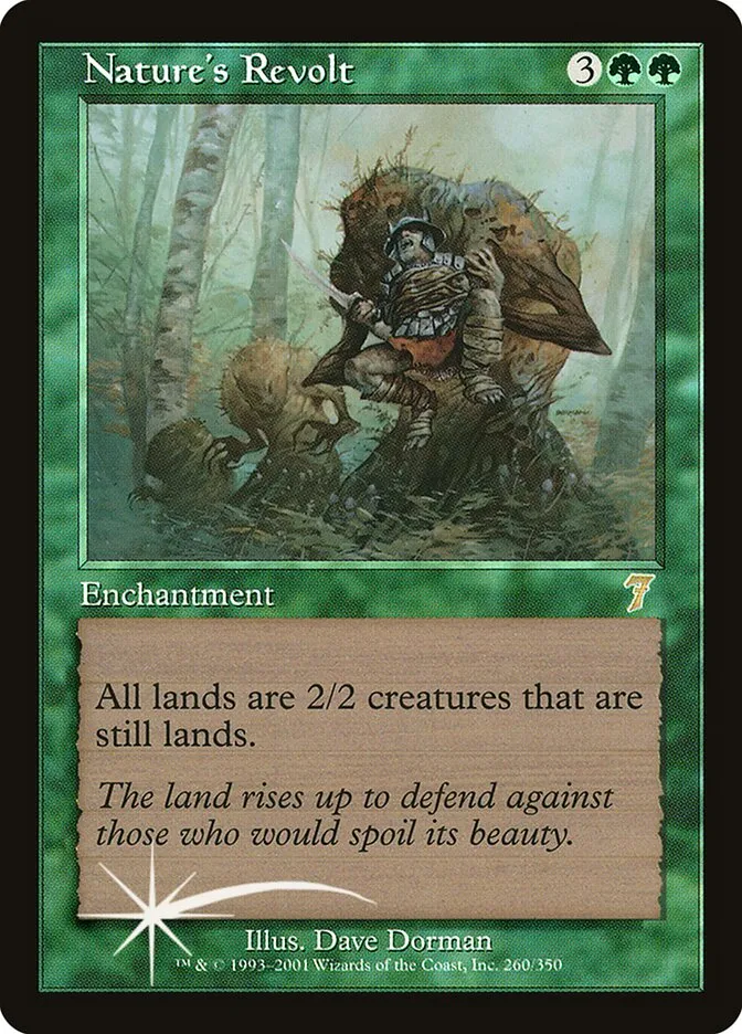 2001 Seventh Edition Nature's Revolt #260★ rare card image