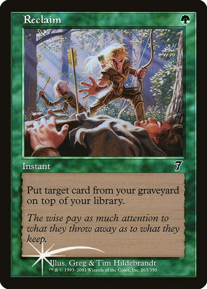 2001 Seventh Edition Reclaim #263★ common card image