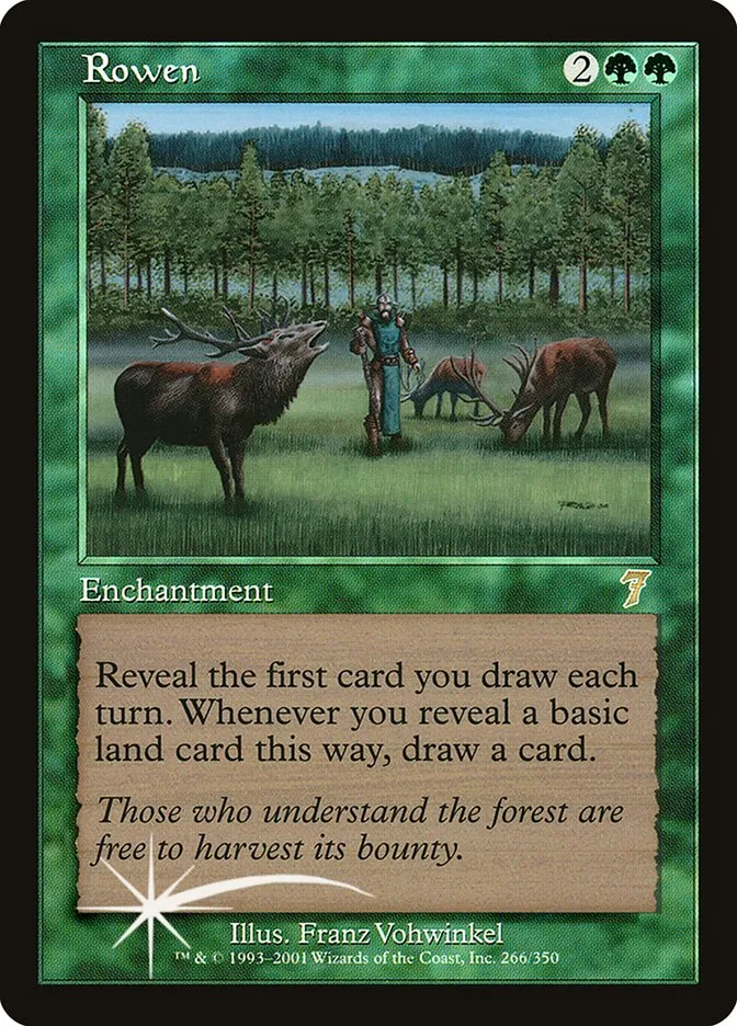 2001 Seventh Edition Rowen #266★ rare card image