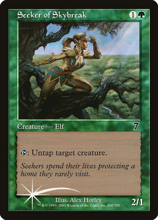 2001 Seventh Edition Seeker of Skybreak #268★ common card image
