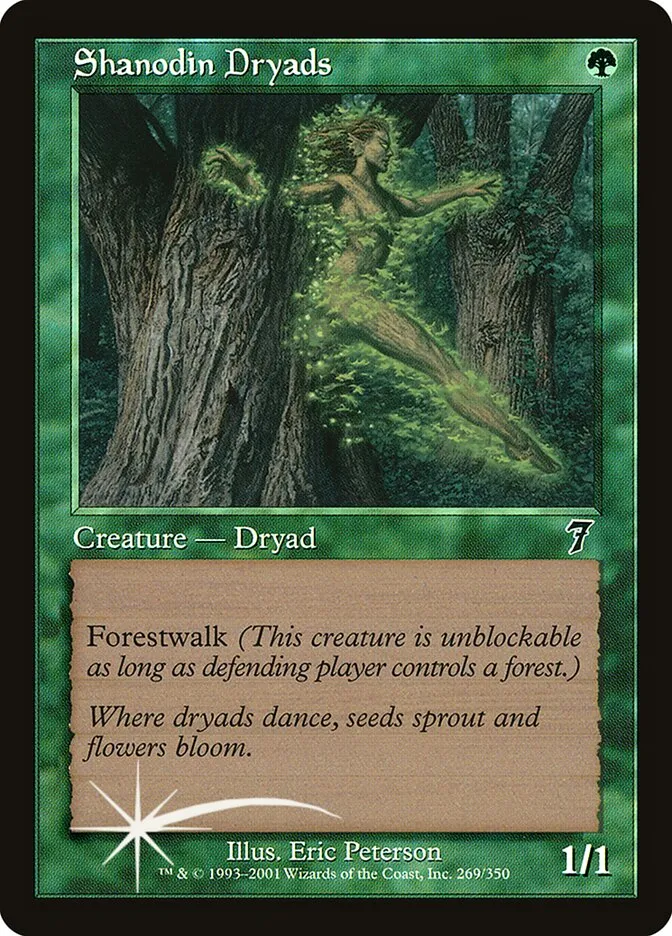 2001 Seventh Edition Shanodin Dryads #269★ common card image
