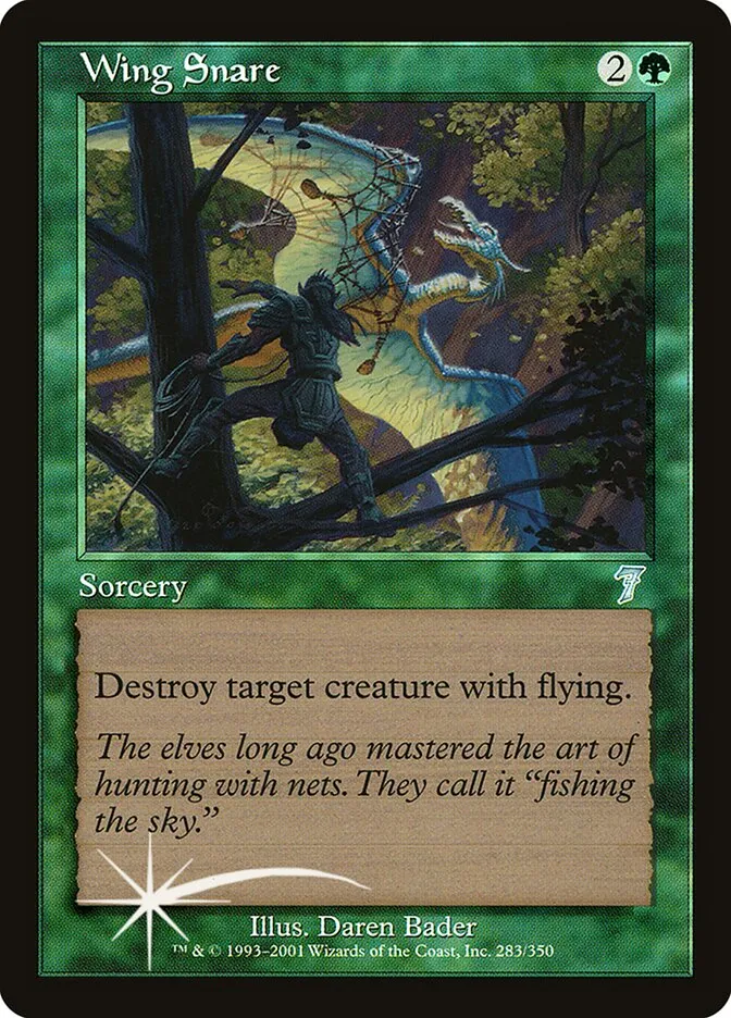 2001 Seventh Edition Wing Snare #283★ uncommon card image