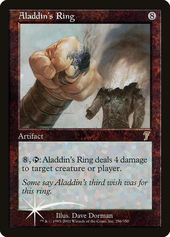 2001 Seventh Edition Aladdin's Ring #286★ rare card image
