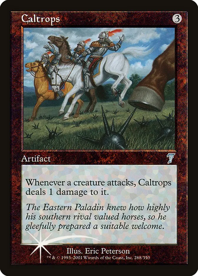 2001 Seventh Edition Caltrops #288★ uncommon card image