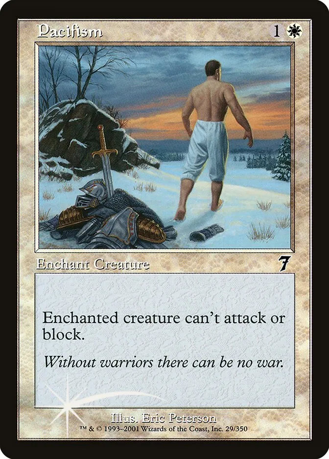 2001 Seventh Edition Pacifism #29★ common card image