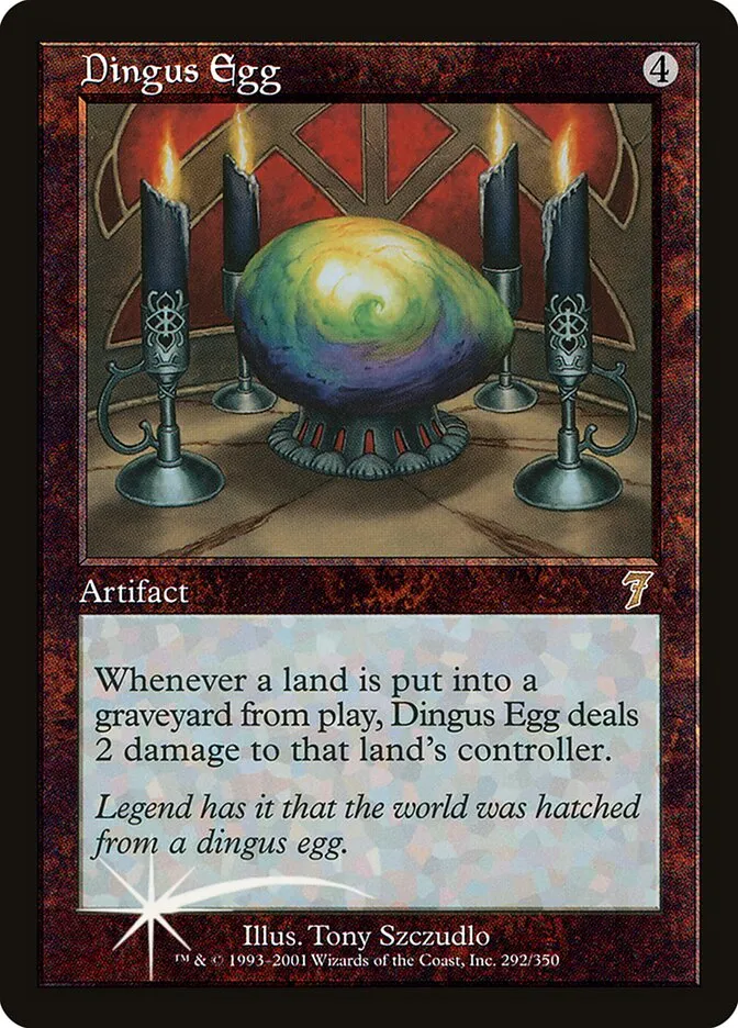 2001 Seventh Edition Dingus Egg #292★ rare card image