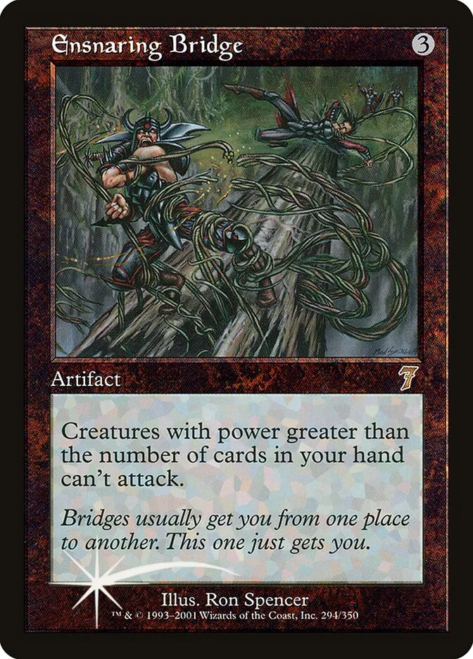 2001 Seventh Edition Ensnaring Bridge #294★ rare card image
