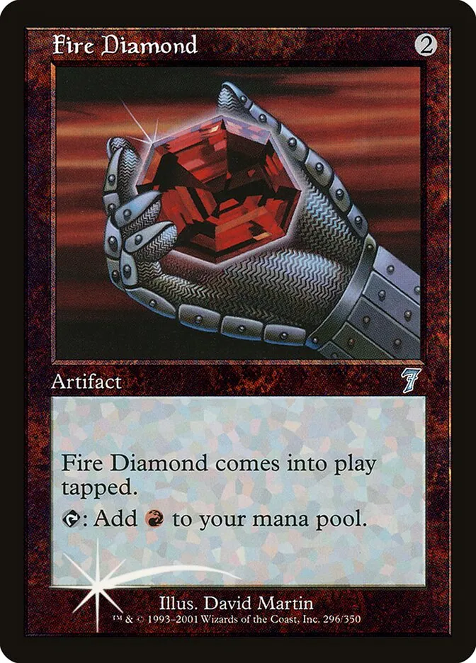 2001 Seventh Edition Fire Diamond #296★ uncommon card image