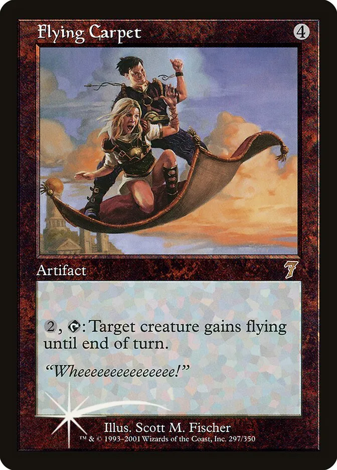 2001 Seventh Edition Flying Carpet #297★ rare card image