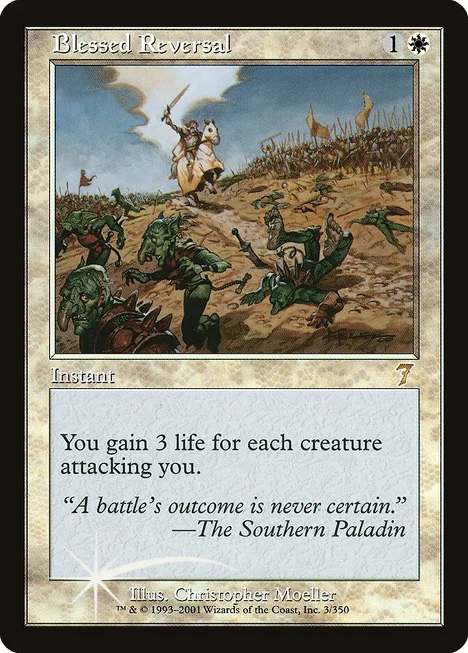 2001 Seventh Edition Blessed Reversal #3★ rare card image