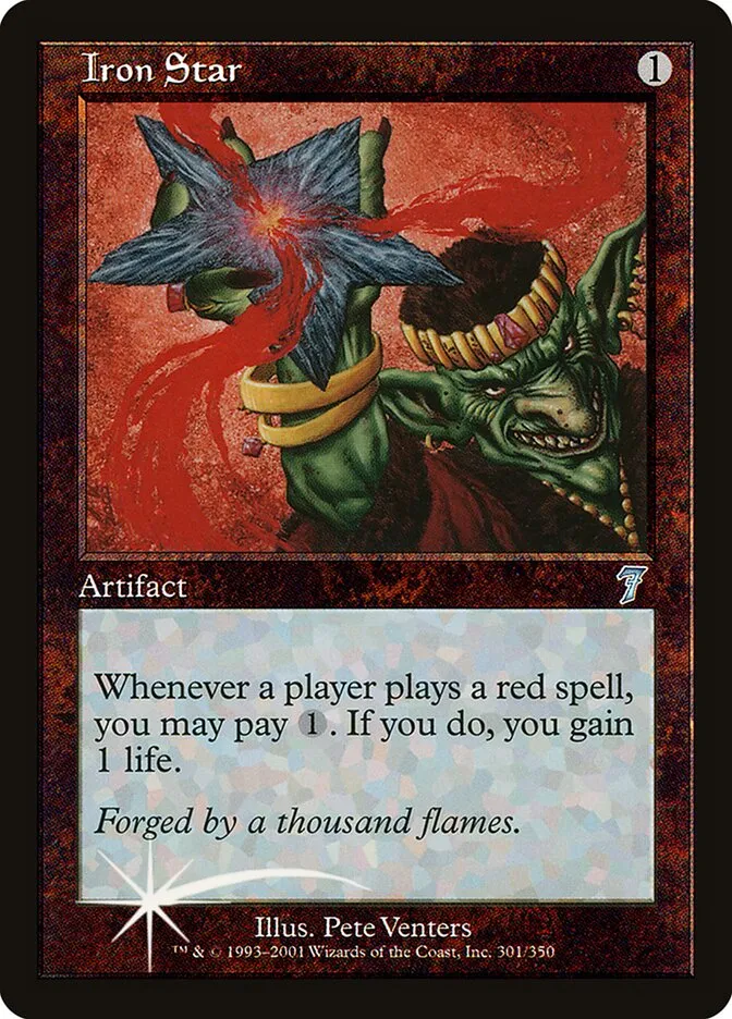 2001 Seventh Edition Iron Star #301★ uncommon card image