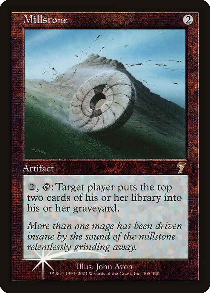 2001 Seventh Edition Millstone #308★ rare card image