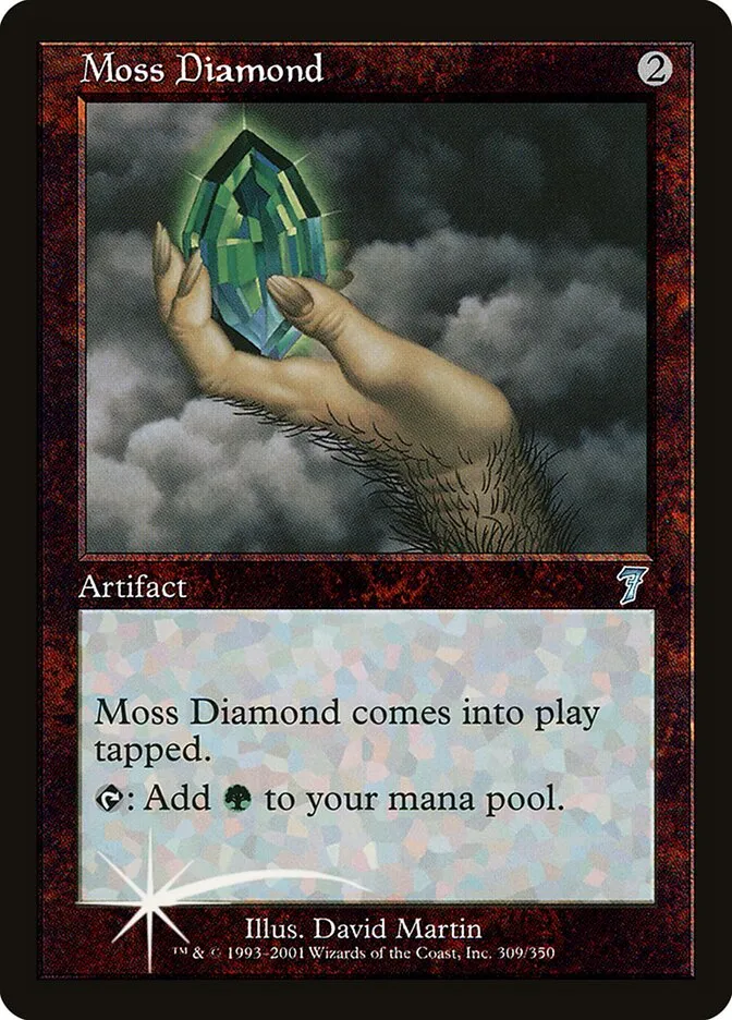 2001 Seventh Edition Moss Diamond #309★ uncommon card image