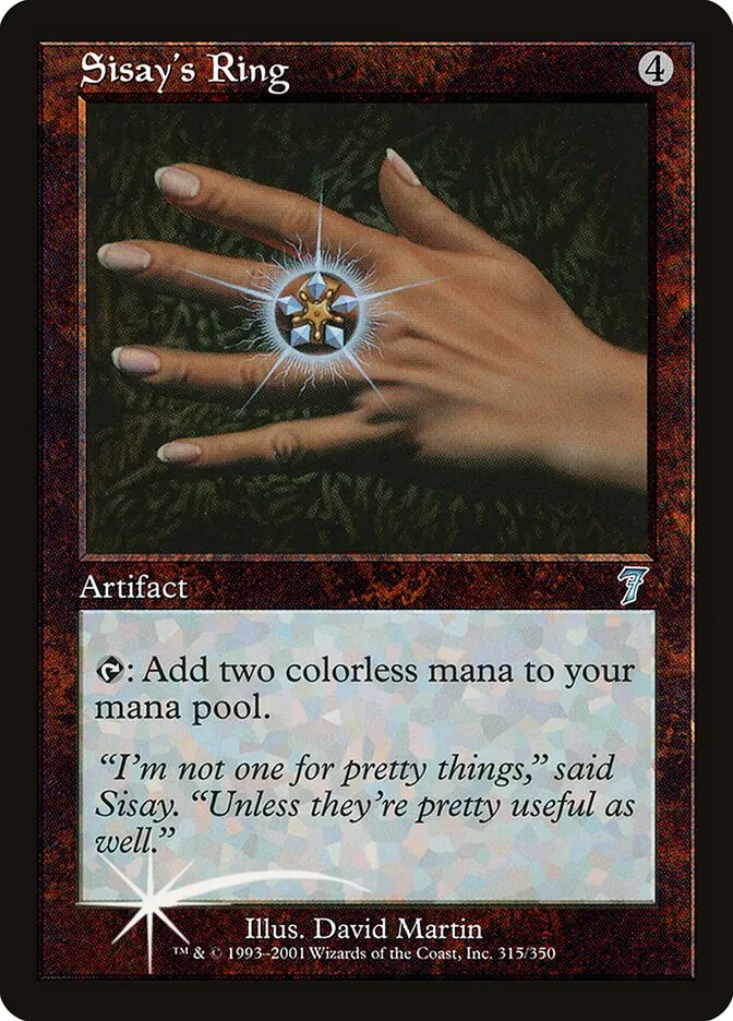 2001 Seventh Edition Sisay's Ring #315★ uncommon card image