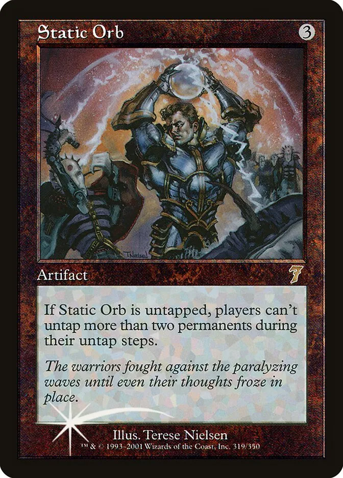 2001 Seventh Edition Static Orb #319★ rare card image