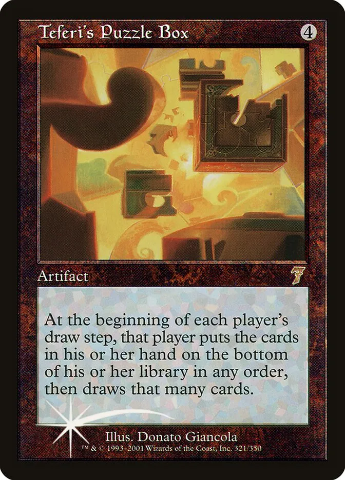 2001 Seventh Edition Teferi's Puzzle Box #321★ rare card image