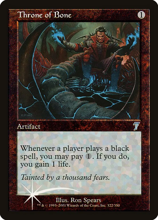 2001 Seventh Edition Throne of Bone #322★ uncommon card image