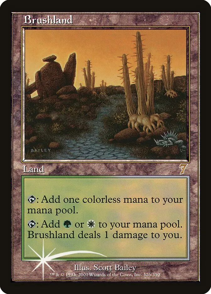 2001 Seventh Edition Brushland #326★ rare card image